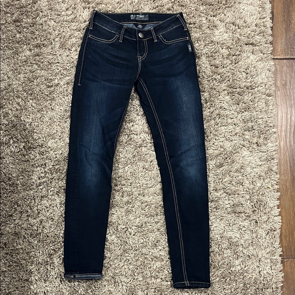 Silver Jeans Women's Dark Blue Skinny Jeans